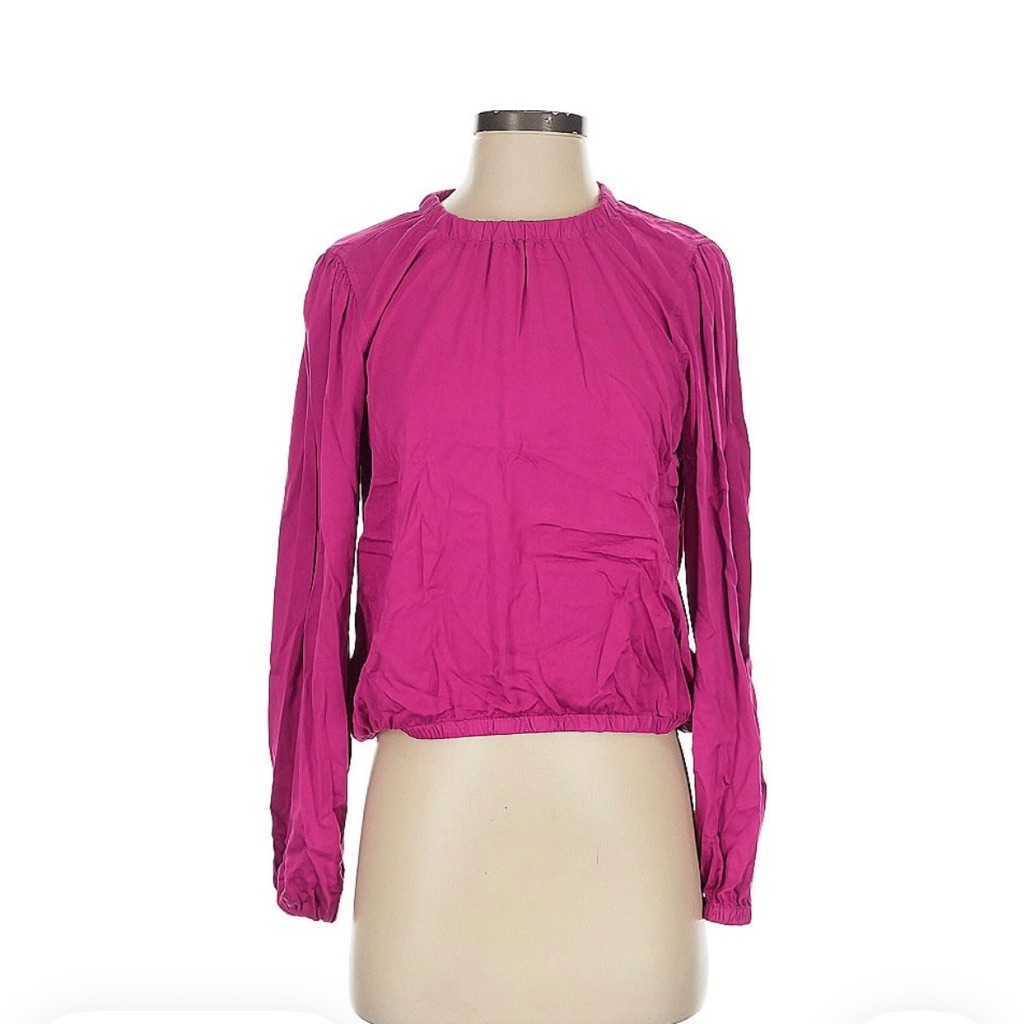 Cloth & Stone Pink Ruched Top